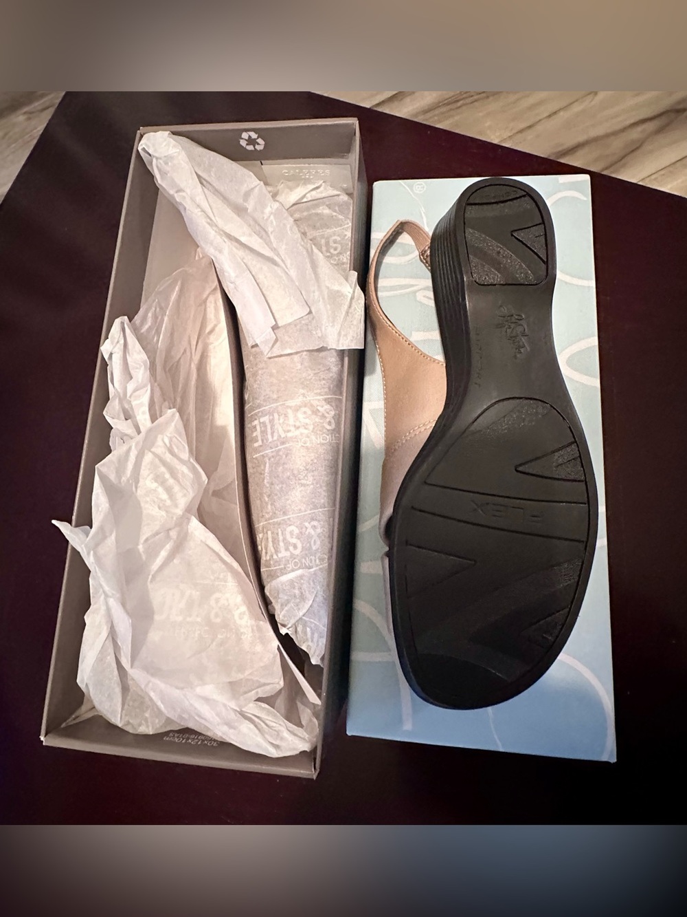 LifeStride Soft System Slingback Sandals Women’s 7.5M Knotted Front NIB - Picture 4 of 7